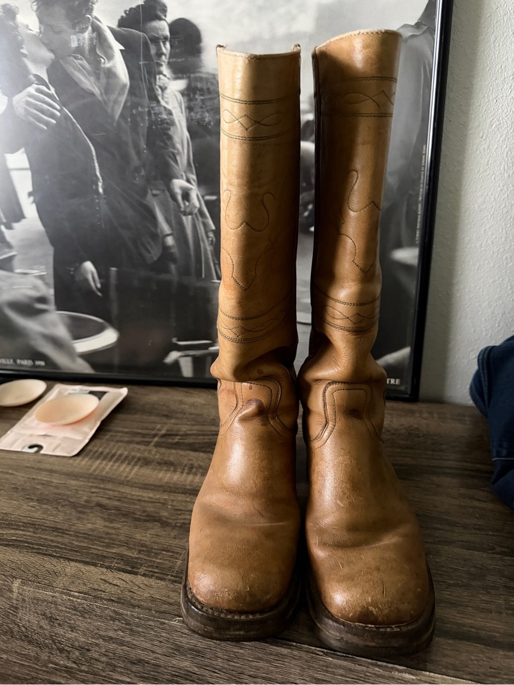 Vintage Frye boots long horn stitching - Picture 4 of 7